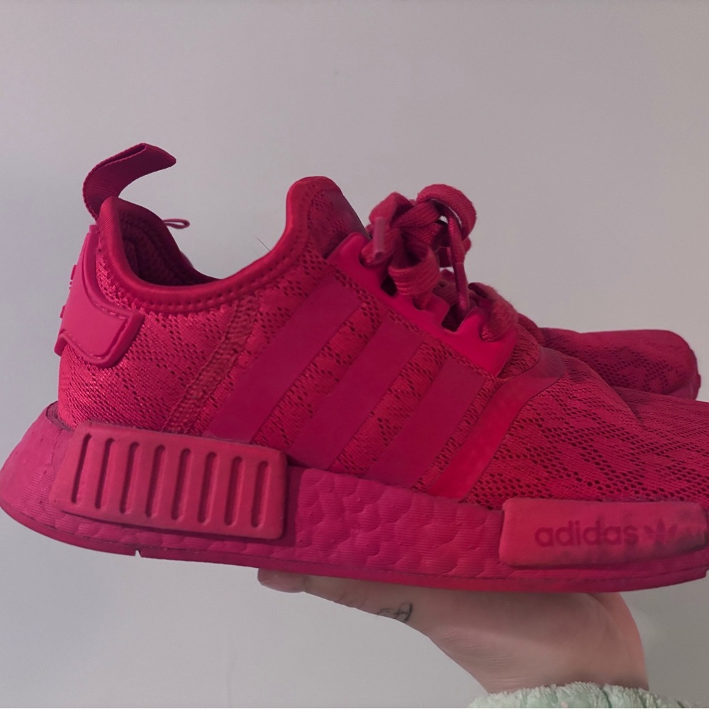 Adidas Womens Bright Red Sneakers